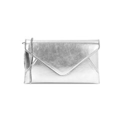 Bolso de mujer bandolera en color plata laminado con piedras, Primadonna, 255124695LPARGEUNI, 001 preview