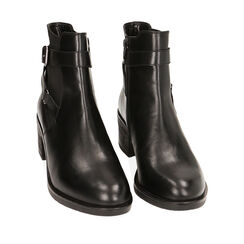 WOMEN SHOES BEATLES LEATHER NERO, Primadonna, 229440510PENERO041, 002a
