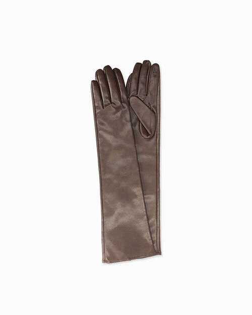 Gants longs marron fonc&eacute; &eacute;l&eacute;gants, DK BROWN