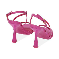 Sandali fucsia, tacco 9,5 cm, Primadonna, 214912902EPFUCS036, 003 preview