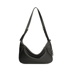 Borsa a spalla nera con tre cerniere, Primadonna, 265700570EPNEROUNI, 004 preview