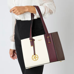 Borsa a spalla panna con tracolla removibile, Primadonna, 265701339EPPANNUNI, 002 preview