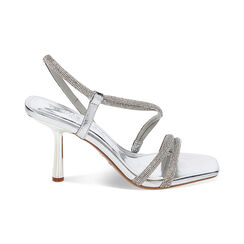 Sandale à talons femme argenté laminé, Primadonna, 252102302LPARGE035, 001 preview