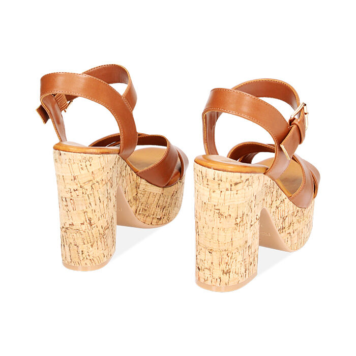 Sandali con tacco in sughero store