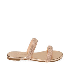 Sandali flat gioiello rosa oro, Ultime occasioni, 214992851LMRAOR035, 001a