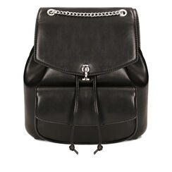 Zaino nero con catena, Primadonna, 21D908229EPNEROUNI, 001a