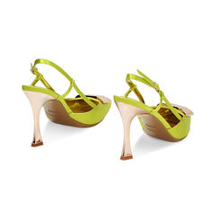 Décolleté slingback cedro in raso, tacco 9,5 cm, Primadonna, 232102608RSCEDR035, 003 preview