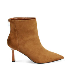 Tronchetto cognac, tacco 7,5 cm, Primadonna, 244909281MFCOGN039, 001a