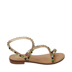 WOMEN SHOES FLAT LAMINATED OROG, Primadonna, 214916803LMOROG037, 001a