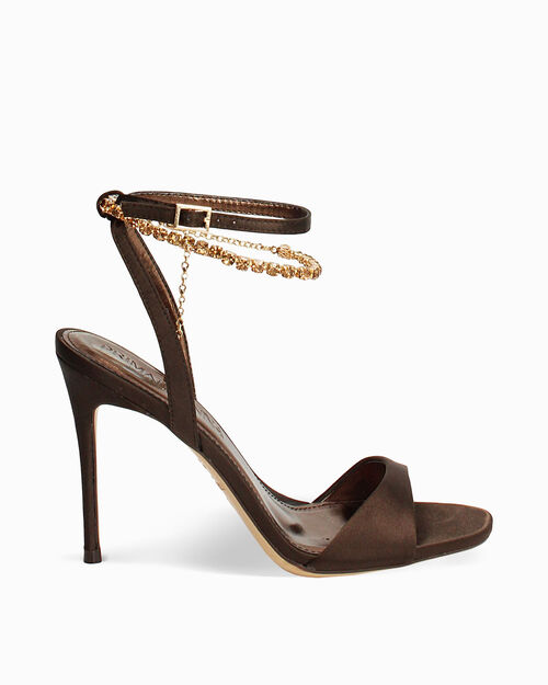 Sandali testa di moro tacco 10 cm, DK BROWN