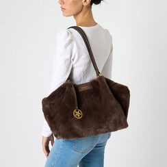 Sac porté épaule brun foncé, Primadonna, 265700563FUMOROUNI, 003 preview