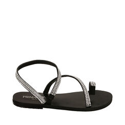 CALZATURA SANDALI BASSI SINTETICO NERO, Primadonna, 214916830EPNERO035, 001a