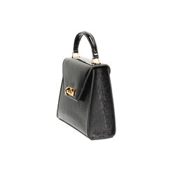 Mini bag nera in naplack con tracolla removibile, Primadonna, 265126600NPNEROUNI, 003 preview