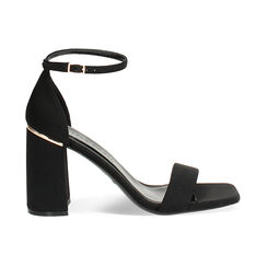 Sandalia con tacón mujer negra básica, Primadonna, 252105106LYNERO036, 001 preview