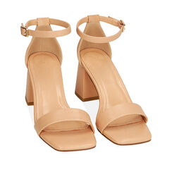 Sandali nude, tacco 7 cm, 212710109EPNUDE038, 002a