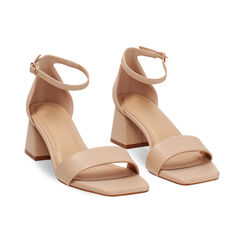 Sandales beige talon 5,5 cm, Primadonna, 274981301EPBEIG035, 003 preview