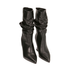 Ankle boots neri in pelle, tacco 8,5 cm , Primadonna, 20A555027PENERO035, 002 preview