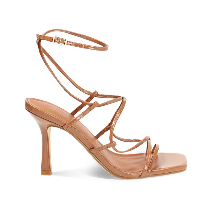 Sandale à talon femme marron haut, Primadonna, 25O863495VEMARR035