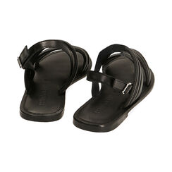 WOMEN SHOES FLAT LEATHER NERO, Primadonna, 216702071PENERO037, 003 preview