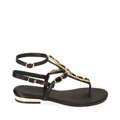 ZAPATOS FLAT SINTETICO NERO, Special Price, 214909931EPNERO037, 001a