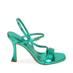 ZAPATOS SANDALIA LAMINADO VERD, Primadonna, 212110712LMVERD035, 001a