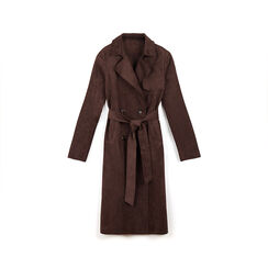 Gabardina de microfibra azul noche con detalles elegantes, Primadonna, 26C925089MFMOROL, 001a