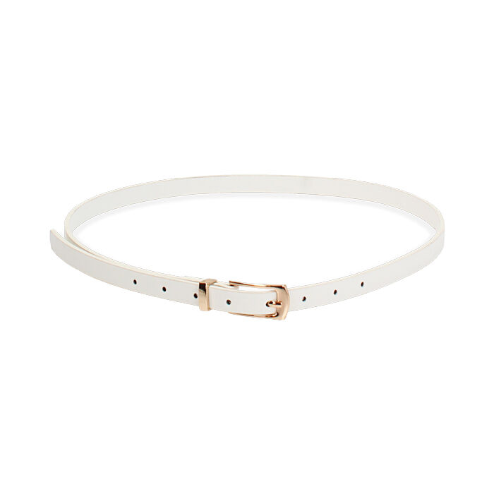 Cintura bianca in materiale elegante, Primadonna, 26B413456EPBIANUNI