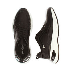 Sneakers nere, zeppa 5 cm , Special Price, 182812426EPNERO035, 003 preview