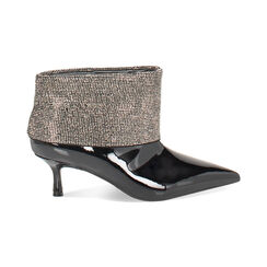 Tronchetto verniciato nero, tacco 5,5 cm, Primadonna, 242139703VENERO037, 001 preview