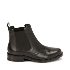 CALZATURA BEATLES PELLE NERO, 22L921012PENERO035, 001a