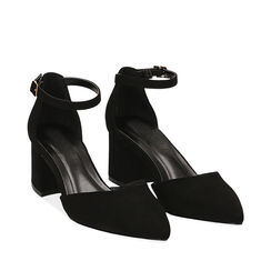 ZAPATOS OPEN SHANK MICROFIBRA NERO, Primadonna, 214942231MFNERO037, 002a