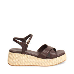 Compens&eacute;es marron fonc&eacute; talon 5,8 cm, Primadonna, 274958527EPMORO035, 001a