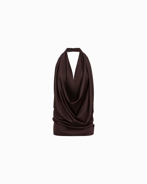 Top testa di moro con dettagli raffinati, DK BROWN