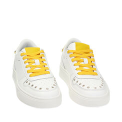 Sneakers bianco-giallo, Primadonna, 232601142EPBIGI035, 002a