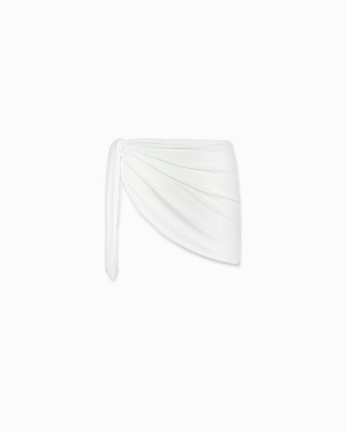 Cover-up para mujer blanco en tejido, 