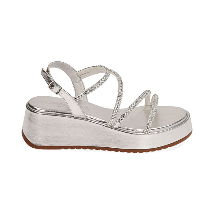 Sandali zeppa 5 cm clearance