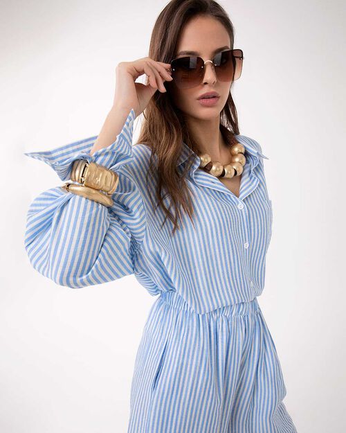 Coordinato mare bianco-blu elegante, MULTI COLOR