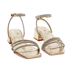 Sandales or avec talon 5,5 cm, Primadonna, 274911202LPOROG035, 003 preview