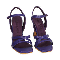Sandali viola con punta quadra, tacco 10 cm , Primadonna, 19M824115EPVIOL035, 002 preview