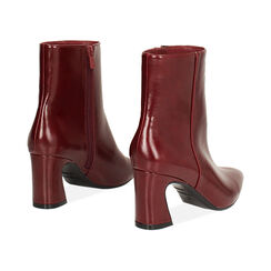 Tronchetti bordeaux lucidi con tacco 7,3 cm, Primadonna, 264909513EUBORD036, 004 preview