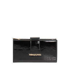 Portafoglio nero con clip, 245122158NPNEROUNI, 001a