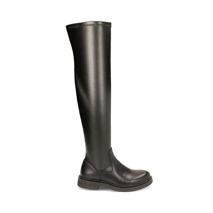 WOMEN SHOES OVER THE KNEE BOTTOM SYNTHET, Primadonna, 220625101EPNERO035