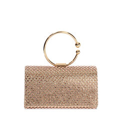 Mini bag rosa-oro con pietre, Primadonna, 275102426LPRAORUNI, 001a