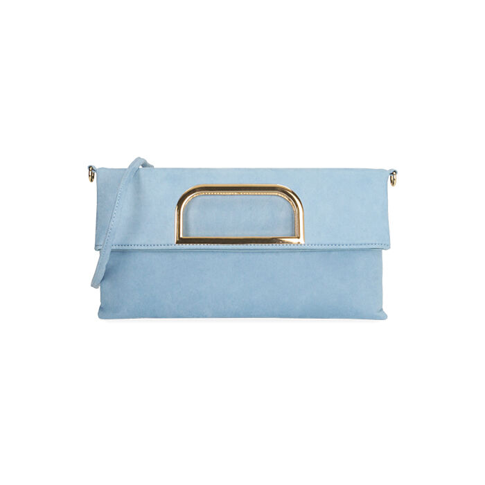 Bolso de mano microfibra azul claro | Primadonna Collection