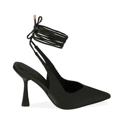 ZAPATOS CHANEL RASO NERO, Primadonna, 214912917RSNERO036, 001a