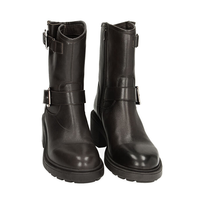 Stivaletti outlet biker neri