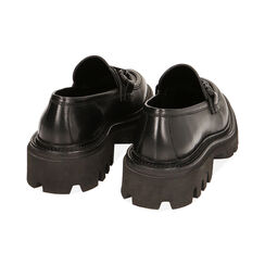 WOMEN SHOES MOCASSINS LEATHER NERO, Primadonna, 22S211306PENERO036, 003 preview