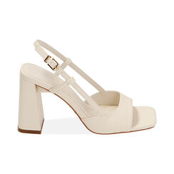 Sandali panna, tacco 9 cm, Primadonna, 212168804EPPANN037, 001 preview