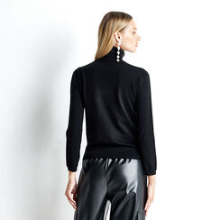 Maglia nera collo alto, Primadonna, 22U423642TSNEROL, 002 preview
