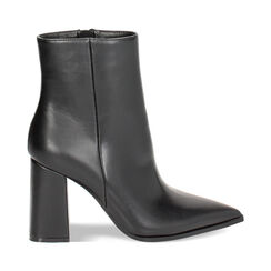 Tronchetto nero, tacco largo 9 cm, Primadonna, 244914902EPNERO036, 001 preview